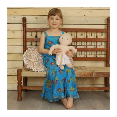 Dívčí top modrý, vel. 22