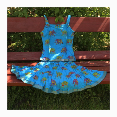 Dívčí top modrý, vel. 22