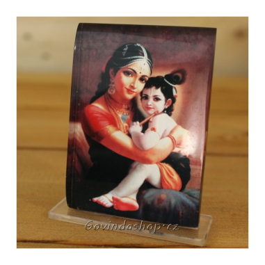 Jašóda s Krišnou 7 x 5 cm