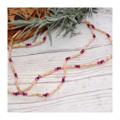 Kantimála 2ř. černý mezi červenými korálky 2