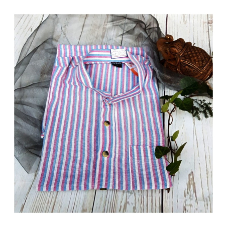 Kurta pánská pruhy, dlouhá, stojáček, dl. rukáv,, L a XXXL