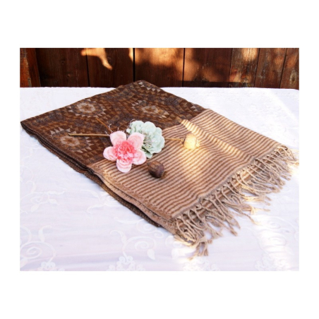 Čadar teplý, vlna 20 %, hnědý