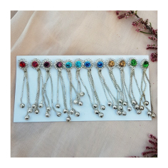 Náušnice s barevným očkem, více barev 2