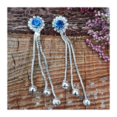 Náušnice s barevným očkem, více barev