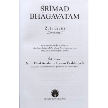 Šrímad Bhágavatam 9. zpěv "Osvobození"
