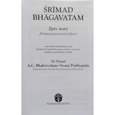 Šrímad Bhágavatam 6. zpěv "Předepsané povinnosti lidstva"