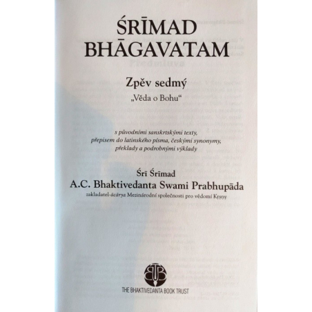 Šrímad Bhágavatam 5. zpěv "Podnět k tvoření"