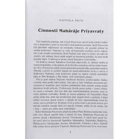 Šrímad Bhágavatam 5. zpěv "Podnět k tvoření"