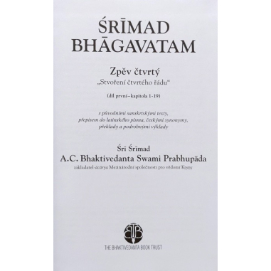 Šrímad Bhágavatam 4. zpěv "Stvoření čtvrtého řádu", 1. díl