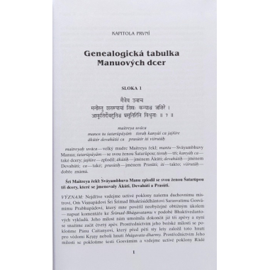 Šrímad Bhágavatam 4. zpěv "Stvoření čtvrtého řádu", 1. díl