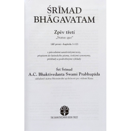 Šrímad Bhágavatam 3. zpěv "Status Quo", 1. díl