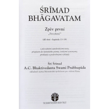 Šrímad Bhágavatam 1. zpěv "Stvoření", 3. díl