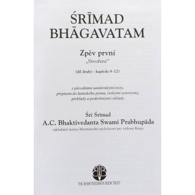 Šrímad Bhágavatam 1. zpěv "Stvoření", 2. díl