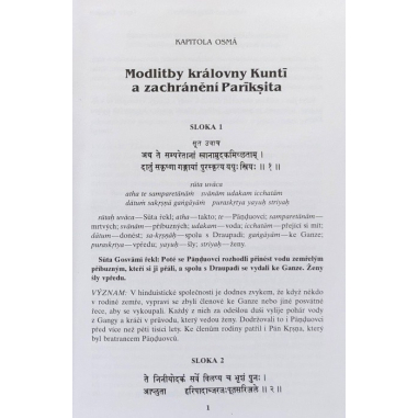 Šrímad Bhágavatam 1. zpěv "Stvoření", 2. díl