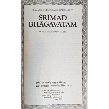 Šrímad Bhágavatam 1. zpěv "Stvoření", 1. díl