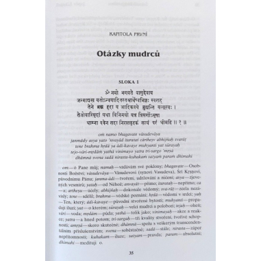 Šrímad Bhágavatam 1. zpěv "Stvoření", 1. díl