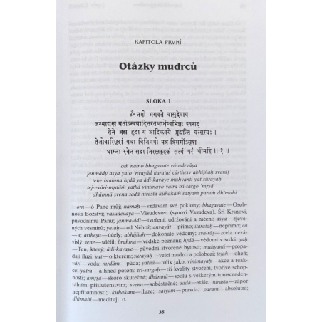 Šrímad Bhágavatam 1. zpěv "Stvoření", 1. díl