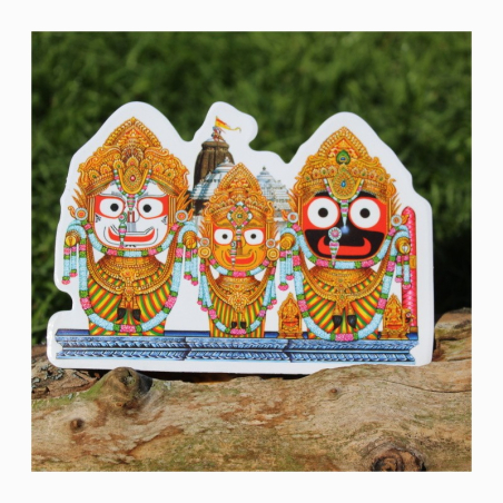 Nálepka Jagannáth, Baladév a Subhadra větší