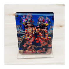 Krišna a Balarám modré 7 x 5 cm