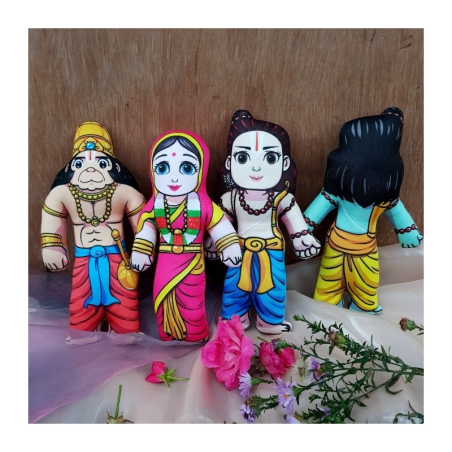 Panenky Rámačandra, Lakšman, Hanumán a Síta