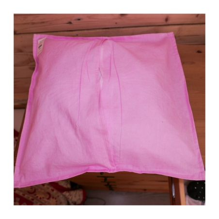 Povlak na polštář 44x44 cm vykrajovaný vzor, růžový