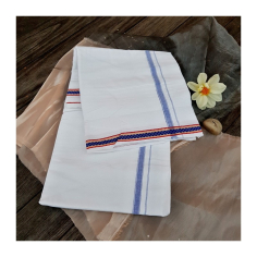 Dhotí silný a tenký pruh, bordura cik-cak