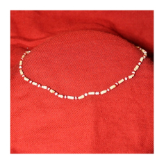 Kantimála 1ř. bílý mezi červenými korálky 2