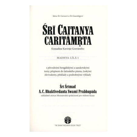 Čaitanja-čaritámrita, Madhja-Lílá 1