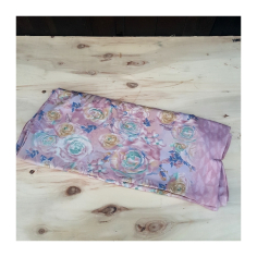 Sárí viskóza s růžemi, pastelové barvy