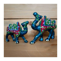 Velbloud 8,5 x 8,5 cm zelený