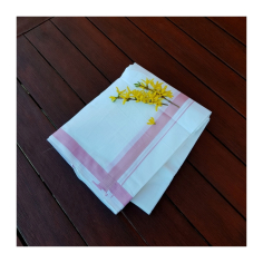 Dhotí růžový/tyrkysový pruh