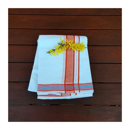 Dhotí široký červený pruh