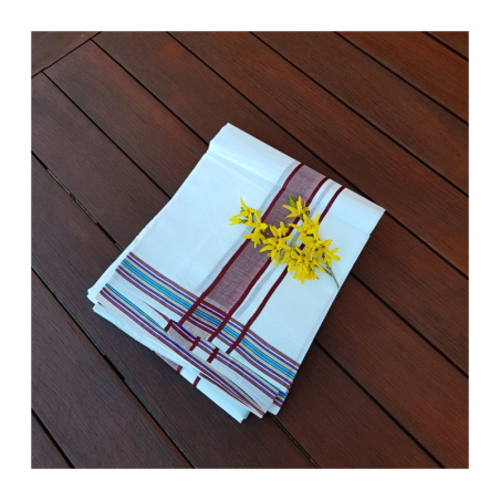 Dhotí bordový pruh