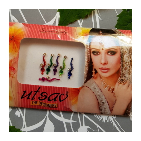 Bindi barevné 1,7 cm