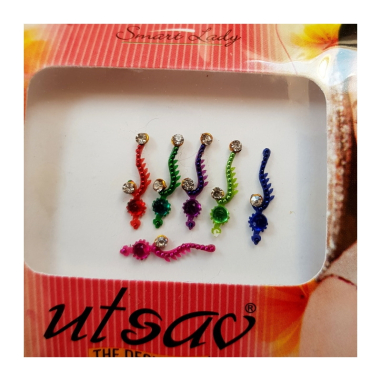 Bindi barevné 1,7 cm