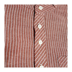 Kurta pánská, pruhy, stojáček, kr. rukáv 2