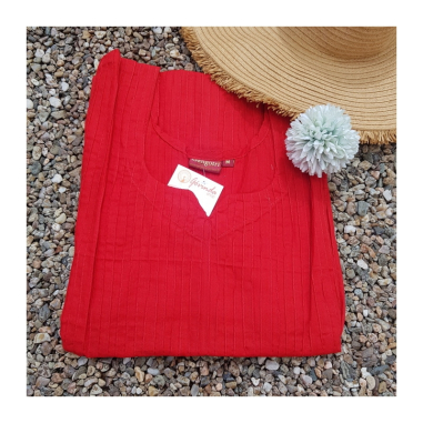 Dámská kurta prošívané pruhy, kr. rukáv