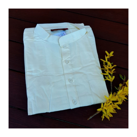 Kurta pánská béžová, stojáček, dl. rukáv, XXL