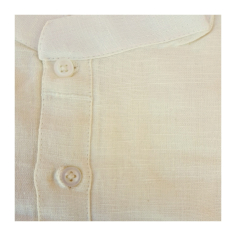 Kurta pánská béžová, stojáček, kr. rukáv 2