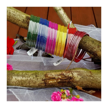 Náramky sada 8 ks kovový proužek