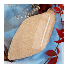 Japa pytlík z pevného plátna béžový