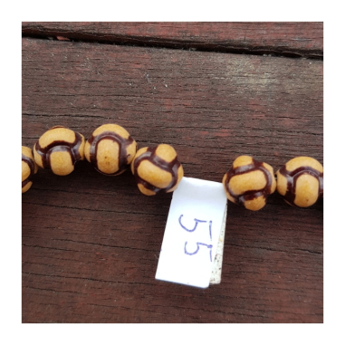 Korálky hnědé malé a velké