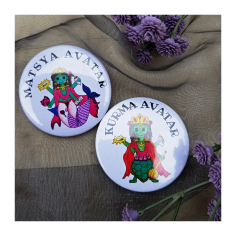 Odznak Kurma Avatar, pr. 4,4 cm 2