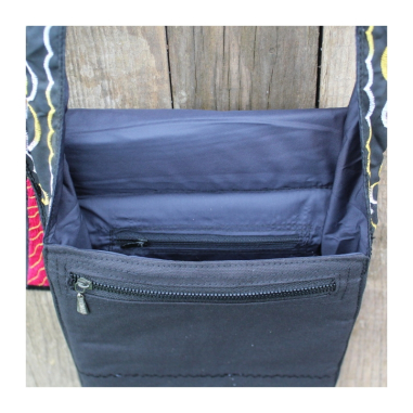 Taštička vyšívaná Nrsimha černá