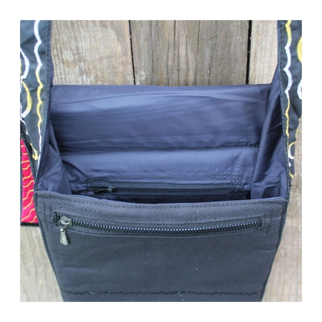 Taštička vyšívaná Nrsimha černá