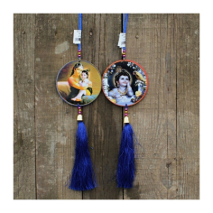 Oboustr. obrázek malý Krišna k zavěšení