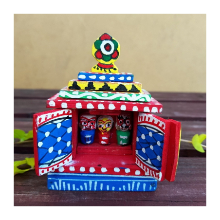 Oltář Jagannáth dřevěný malovaný