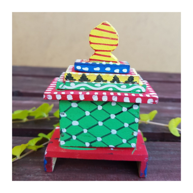 Oltář Jagannáth dřevěný malovaný