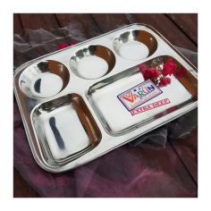 Talíř plate 2+3 přihrádky kulaté