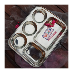 Talíř plate 2+3 přihrádky kulaté 2